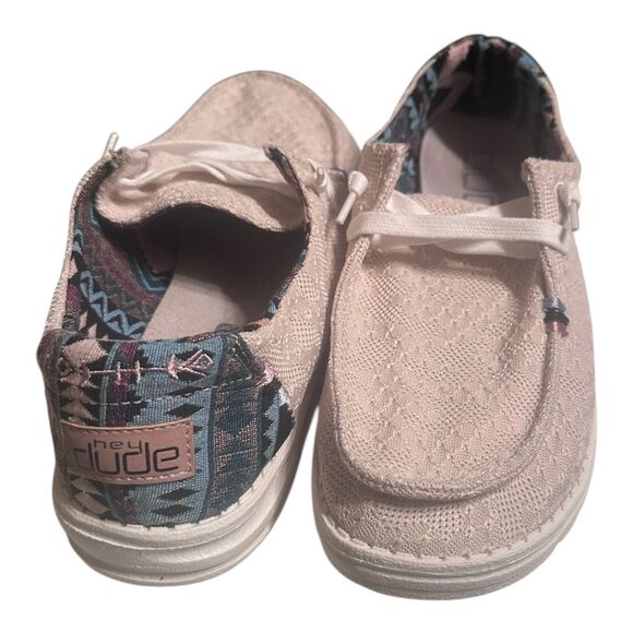 Hey Dude Shoes - Hey Dude Wendy Boho Aztec Pink Womens 9 EU 40 Slip On Shoe Casual Preppy Comfy